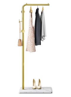 Metal Coat Rack with Marble Base,Heavy Duty Base,Handbag/Coat/Long Skirt,Suitable for Home/Hotel/Entryway