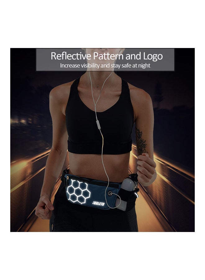 NIBEMINENT - Multifunctional Reflective Sports Waist Belt Bag 38 x 1 10cm - Image 1