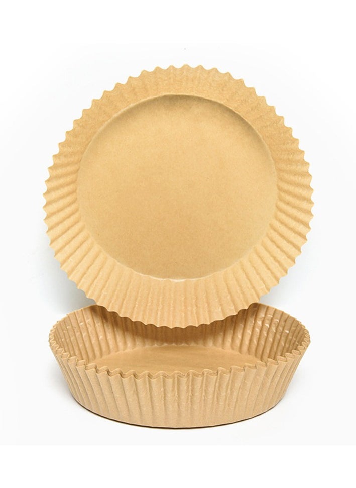 Beauenty 100 PCS Air Fryer Disposable Paper Liners, Non-Stick Parchment Paper for Air Fryer Liners Baking Paper, 6.3inch/16cm Brown (Round)  - Image 5