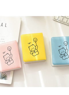 Y&D 3 inch Mini Photo Album Kpop Photocard Binder, Card Id Holder Book with 36 Pockets( Hollow Blue Bear)  - Image 5