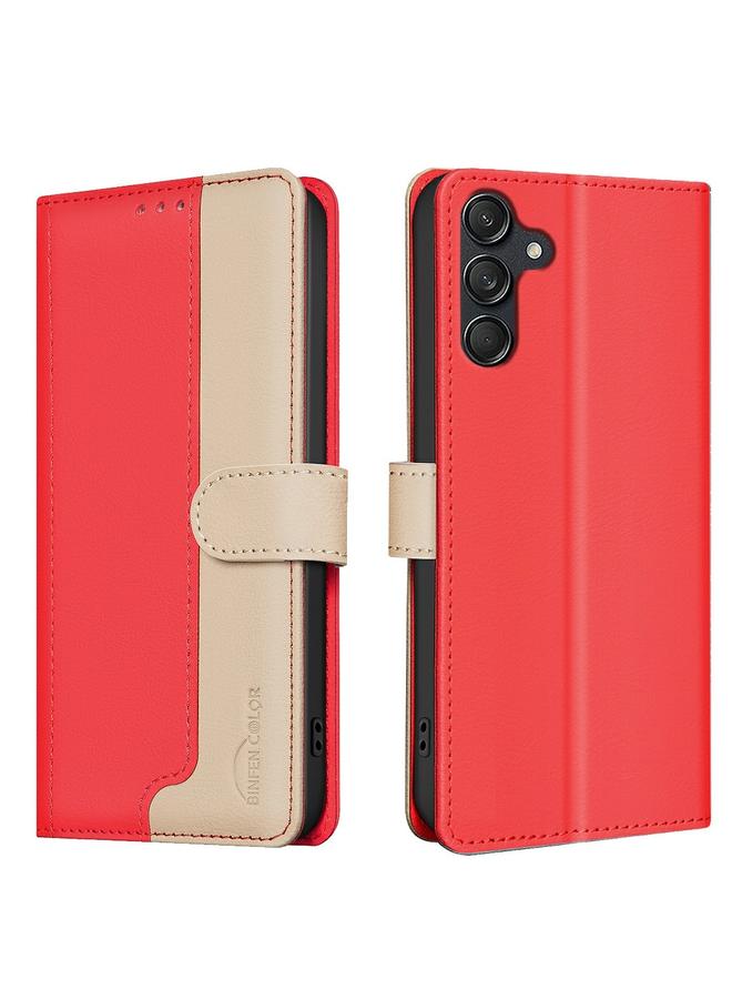 erorex Case For Samsung Galaxy A16 5G Color Matching RFID Anti-theft Leather Phone Case - Image 1