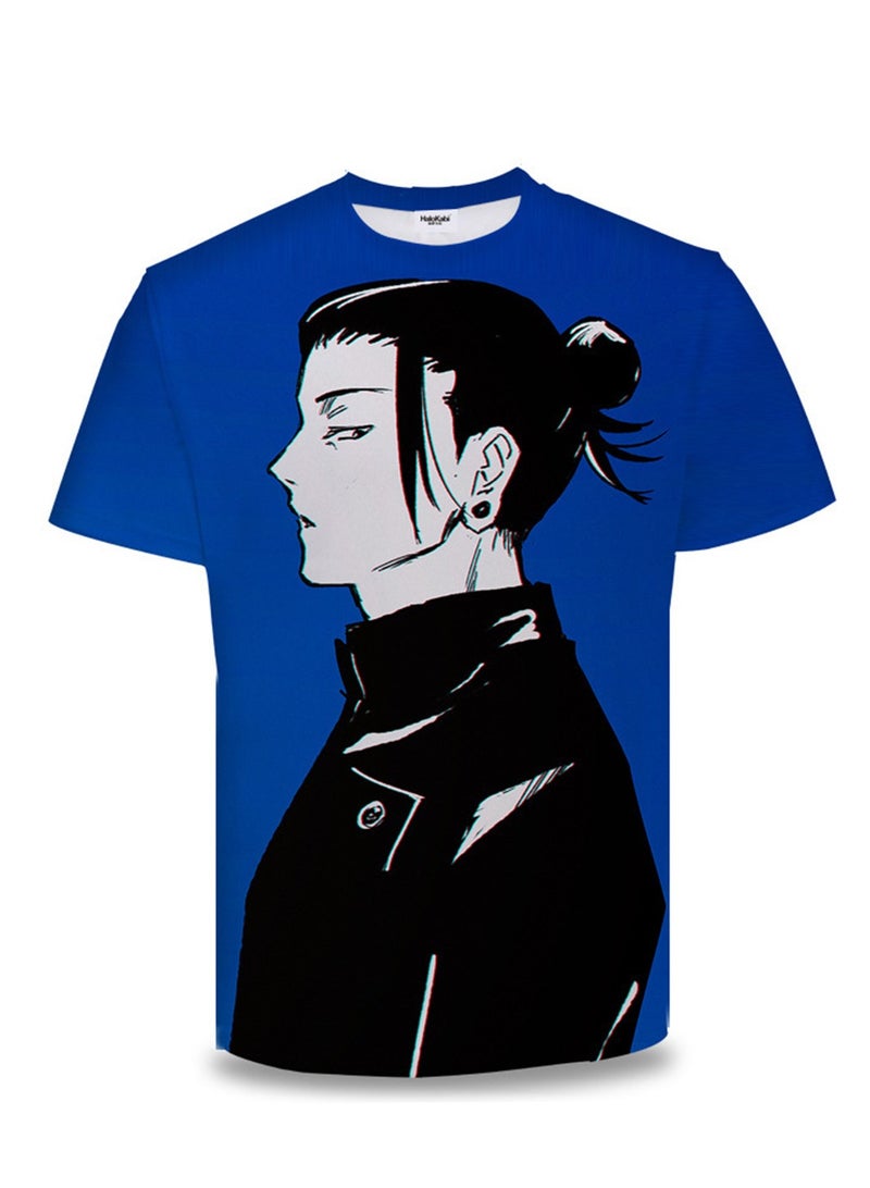 Anime cartoon Jujutsu Kaisen 3D digital printing personalized breathable T-shirt - Image 1