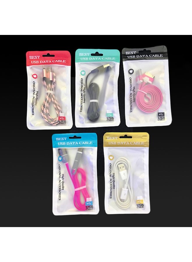HuHa 100PCS XC-0014 USB Data Cable Packaging Bags Pearl Light Ziplock Bag, Size: 11x18cm (Gold)  - Image 2