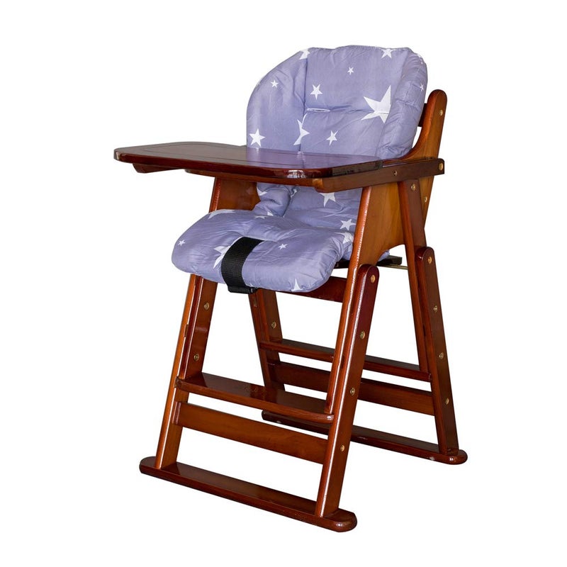 Kocpudu High Chair Cushion, High Chair Pad, Seat Cushion, Baby High Chair Cushion, Soft and Comfortable, Light and Breathable, Make The Baby More Comfortable(Blue Stars Pattern) - Image 2