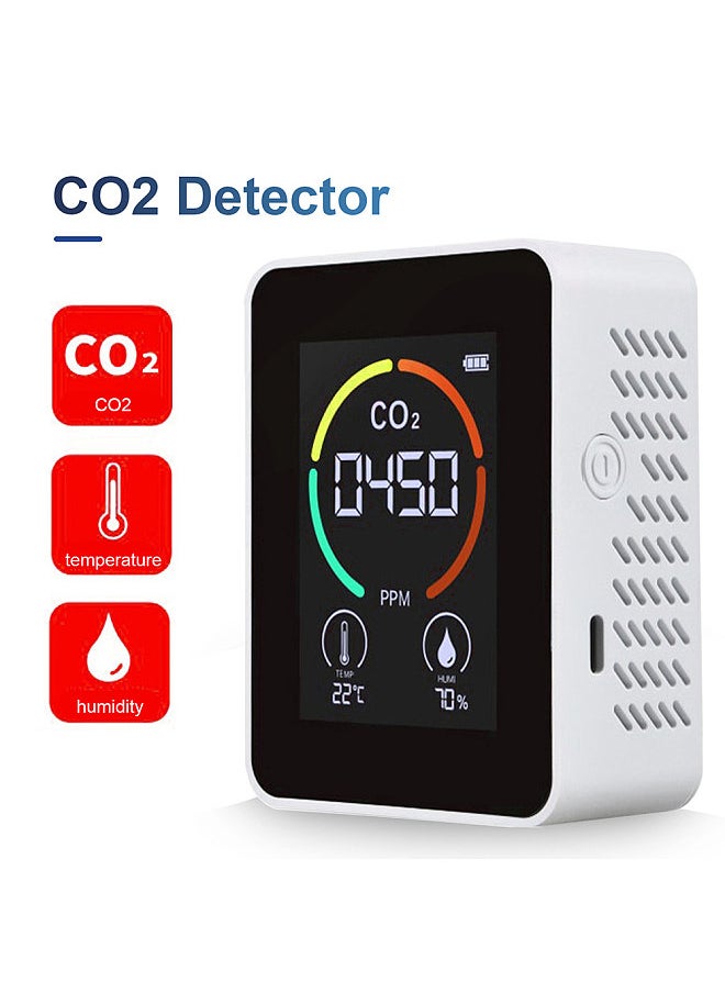 Generic CO2 Air Detector Carbon Dioxide Detector Agricultural Production Greenhouse CO2 Monitor Black  - Image 5