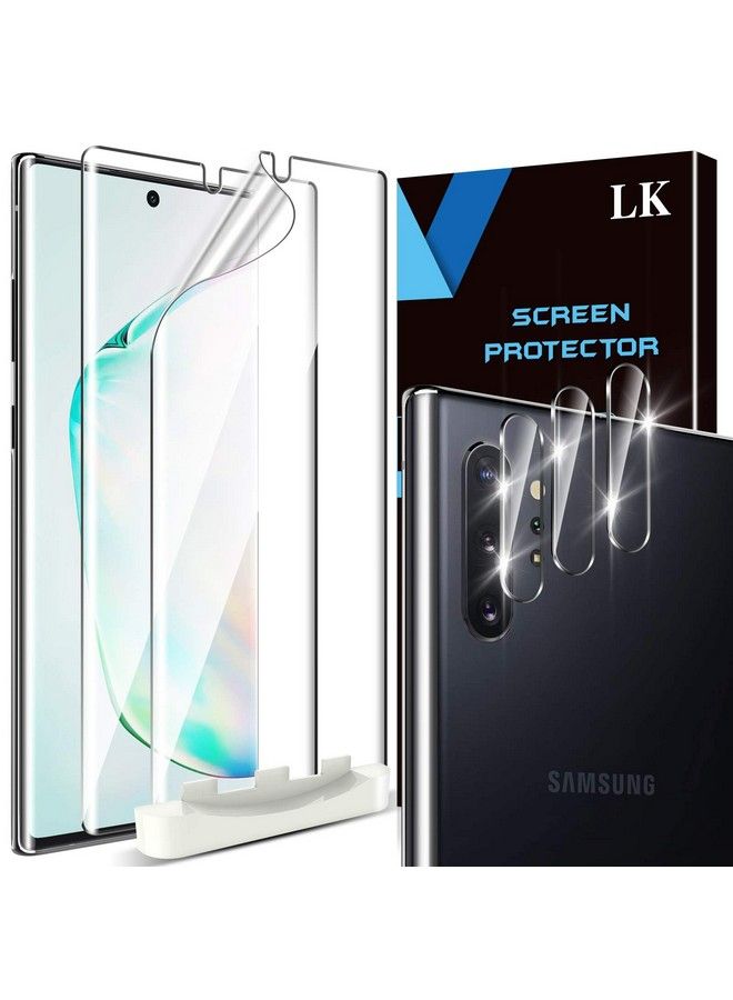 LK 5 Pack 2 Pack Screen Protector + 3 Pack Camera Lens Protector For Samsung Galaxy Note 10 Plus 6.8 Inch Positioning Tool Hd Ultra Thin Flexible Tpu Film Clear - Image 1