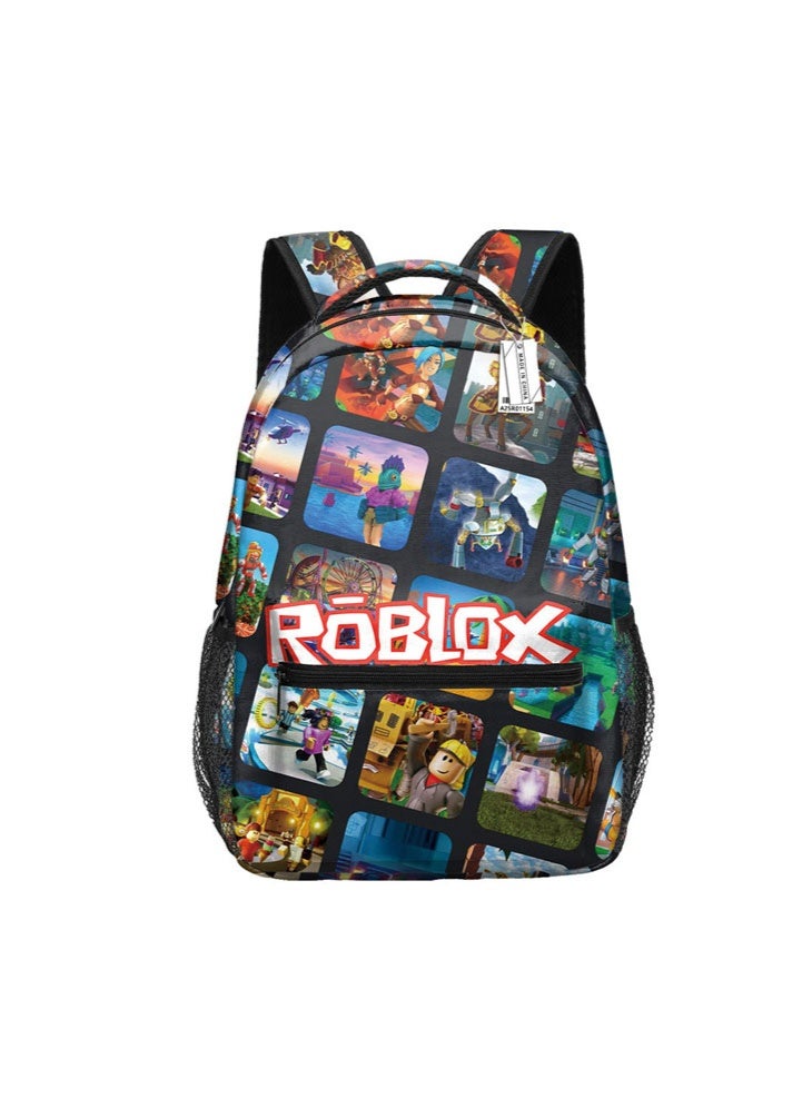 روبلوكس على ظهره الحقائب المدرسية للمراهقين وطلاب المدارس الابتدائية الرجال والنساء الترفيه الرياضة على الظهر - Image 1