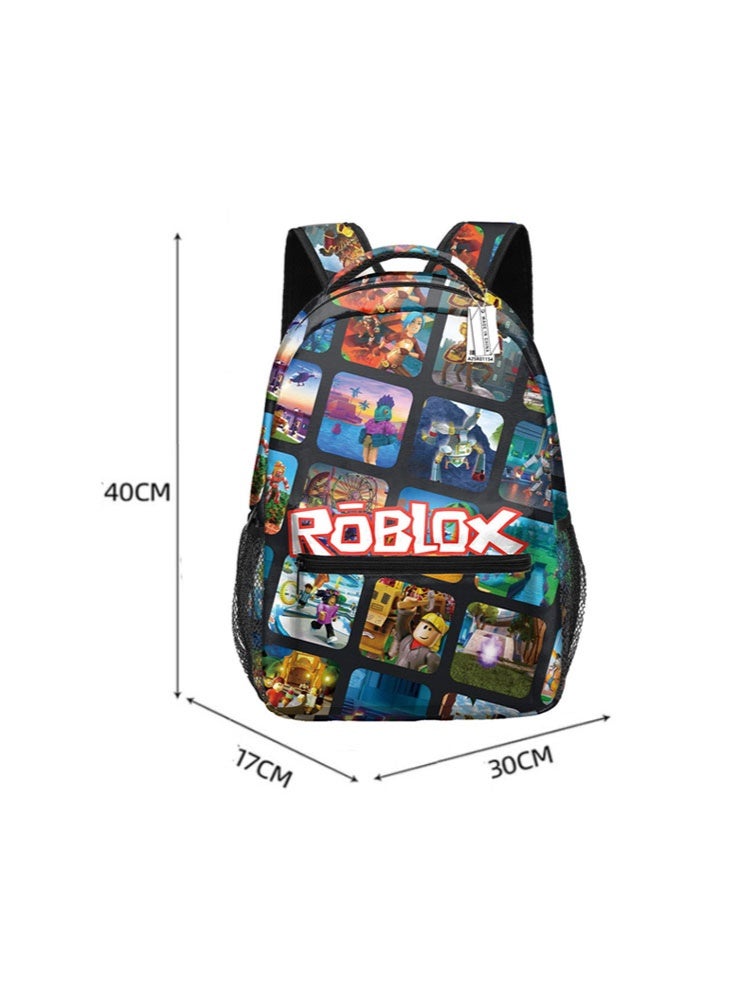 روبلوكس على ظهره الحقائب المدرسية للمراهقين وطلاب المدارس الابتدائية الرجال والنساء الترفيه الرياضة على الظهر - Image 3