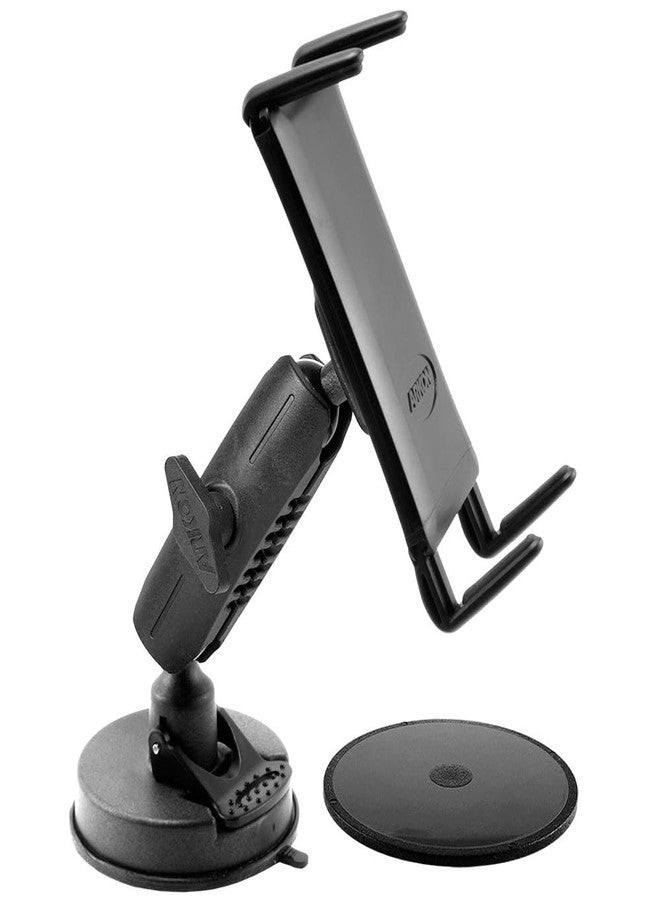 ARKON Mounts Slim-Grip Ultra Car Windshield Phone Mount, Holds Smartphones to Windshield or Dash, Includes Dashboard Mounting Pad, Adjustable Arm, Compatible with iPhone, Galaxy - Image 1