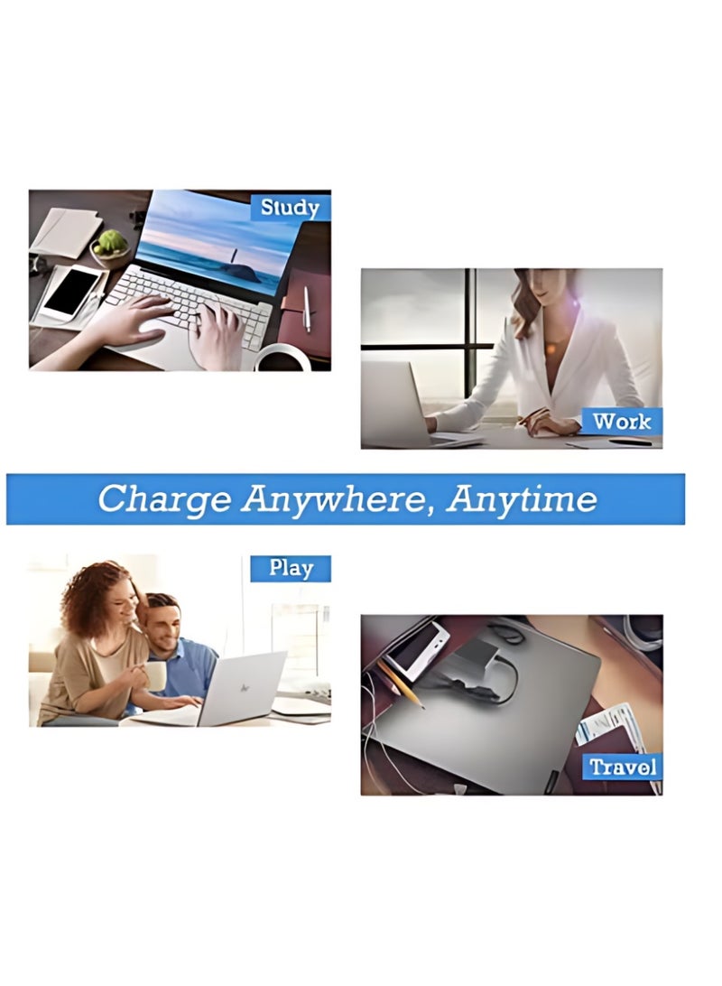 الآلة الصغيرة شاحن لابتوب 45 واط من HP لأجهزة HP، طاقة 45 واط بجهد 19.5 فولت وتيار 2.33 أمبير، متوافق مع HP Stream 11 و13 و14 وPavilion وEliteBook Folio وSpecter وPavilion TouchSmart وSpecter Ultrabook (4.5 مم × 3 مم) - Image 3