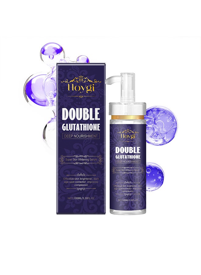 Hoygi HOYGI double glutathione essence, brightens the skin, fades facial dark spots, moisturizes and brightens the skin  - Image 1