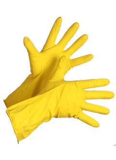 M2 Look M2 Look Cleaning Gloves Reusable Rubber Hand Gloves Stretchable Gloves for Washing Cleaning Kitchen Garden Multi Color 1 Pair 