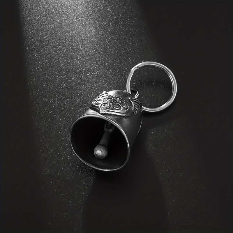 Hito Vintage Motorcycle Style Metal Bell Pendant Keychain Biker Accessory - Image 4