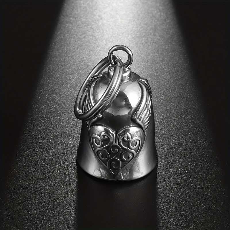 Hito Vintage Motorcycle Style Metal Bell Pendant Keychain Biker Accessory - Image 5
