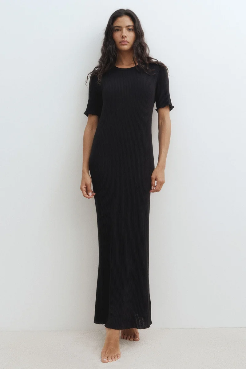 H&M Rib-knit T-shirt dress