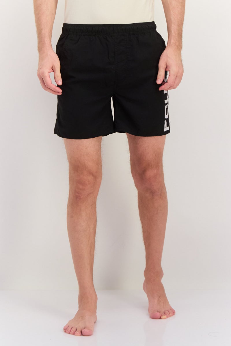 French Connection Men Swimwear Board Shorts, Black - Image 1