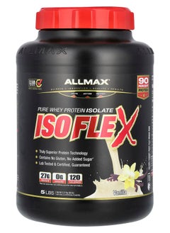 Allmax ISOFLEX® Pure Whey Protein Isolate Vanilla 5 lbs (2.27 kg) 