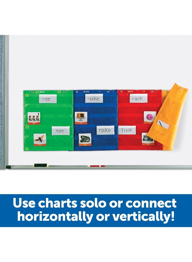 Learning Resources Magnetic Pocket Chart Squares (4-Piece Set, 35Cm X 35Cm, Interlocking, Ages 5+) - Image 2