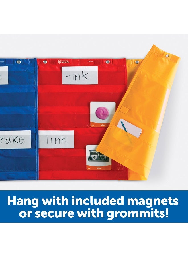 Learning Resources Magnetic Pocket Chart Squares (4-Piece Set, 35Cm X 35Cm, Interlocking, Ages 5+) - Image 3