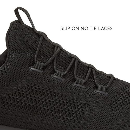 Avia Anchor Mesh Slip On Black Non Slip Shoes for Women, Comfortable Water Resistant Womens Food Service Slip On Sneakers - Black, 8.5 Medium - Image 3