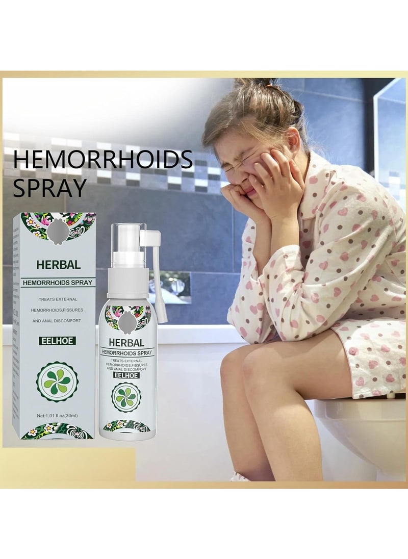 EELHOE - Herbal Hemorrhoids Spray - Soothing Relief with Natural Ingredients - Fast-Acting Formula for Hemorrhoid Discomfort - 30ML - Image 1