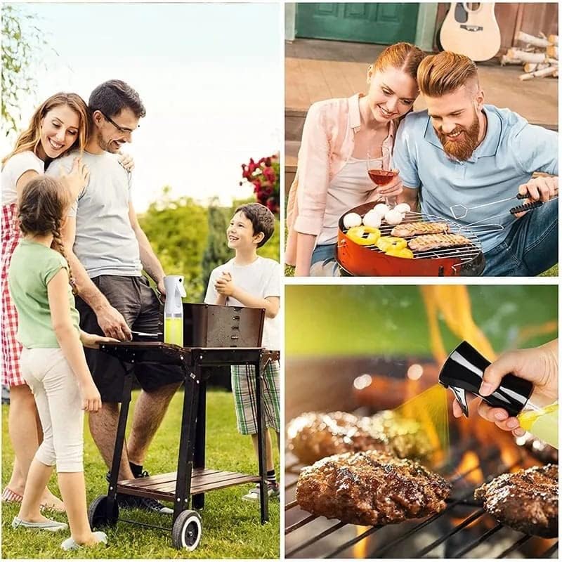 istore iSTORE Elegant Oil Sprayer For Cooking 200 Ml Glass Body Refillable Cooking Oil Spray Bottle Oil Spritzer Widely Used For Salad Making Baking Frying Bbq Portable - Image 2