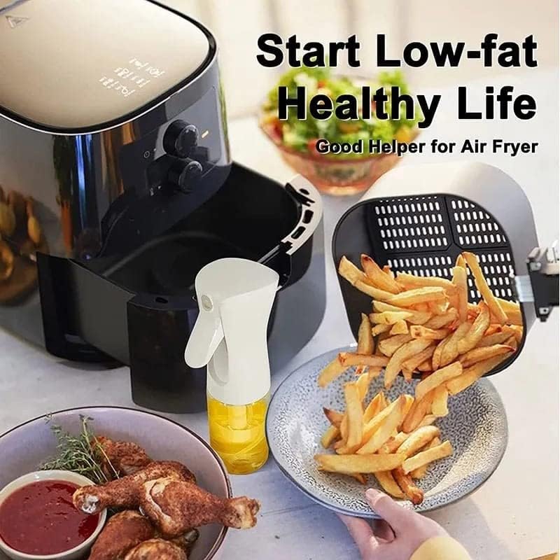 istore iSTORE Elegant Oil Sprayer For Cooking 200 Ml Glass Body Refillable Cooking Oil Spray Bottle Oil Spritzer Widely Used For Salad Making Baking Frying Bbq Portable - Image 3