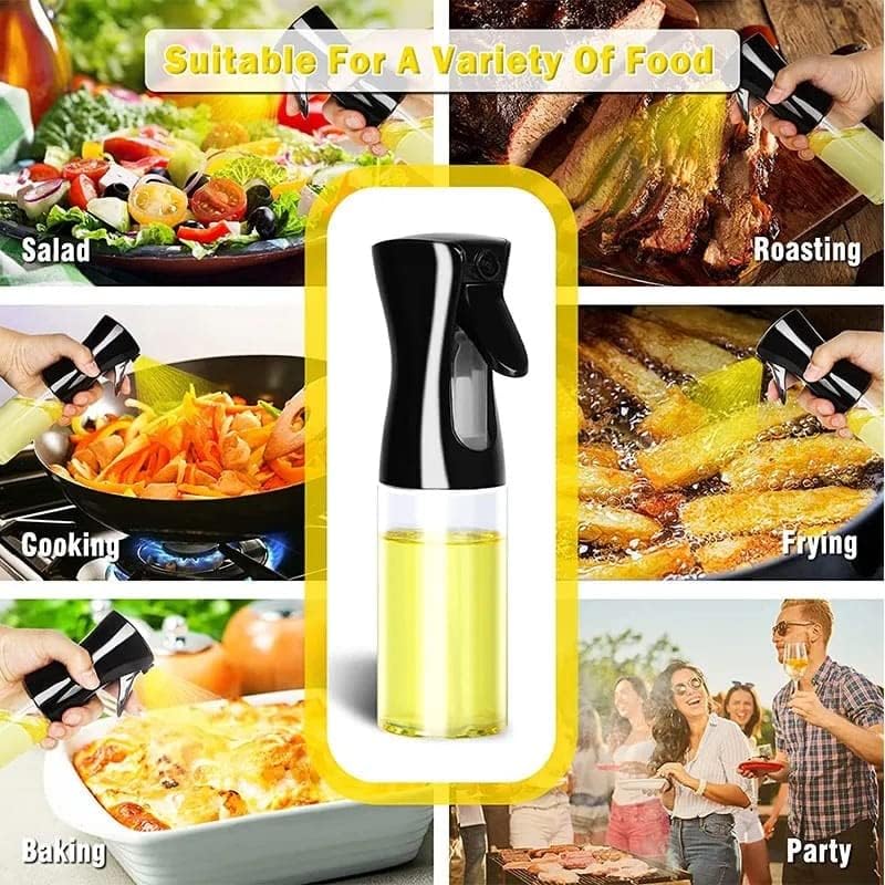 istore iSTORE Elegant Oil Sprayer For Cooking 200 Ml Glass Body Refillable Cooking Oil Spray Bottle Oil Spritzer Widely Used For Salad Making Baking Frying Bbq Portable - Image 4