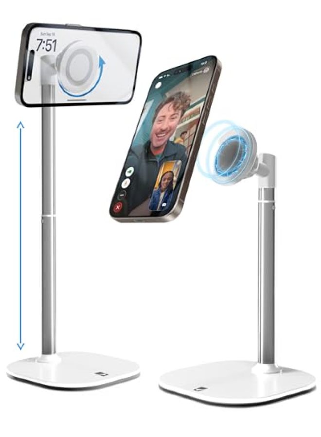 Cooper MagStand - Height Adjustable Stand for Desk, iPhone Holder for Desk, MagSafe Stand for iPhone 17 (Pro Max)16/15/14/13/12 (Black) - Image 1