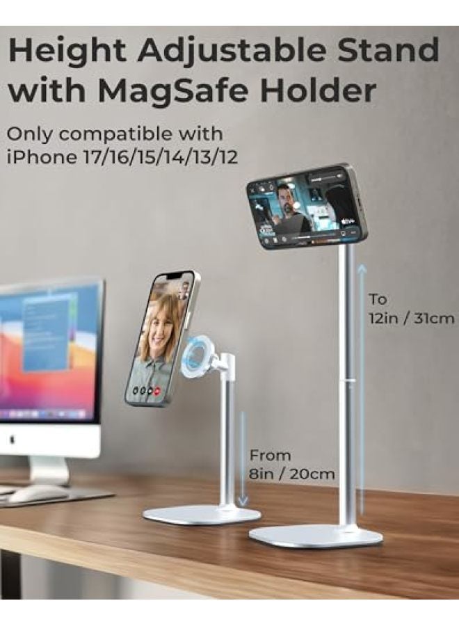 Cooper MagStand - Height Adjustable Stand for Desk, iPhone Holder for Desk, MagSafe Stand for iPhone 17 (Pro Max)16/15/14/13/12 (Black) - Image 2