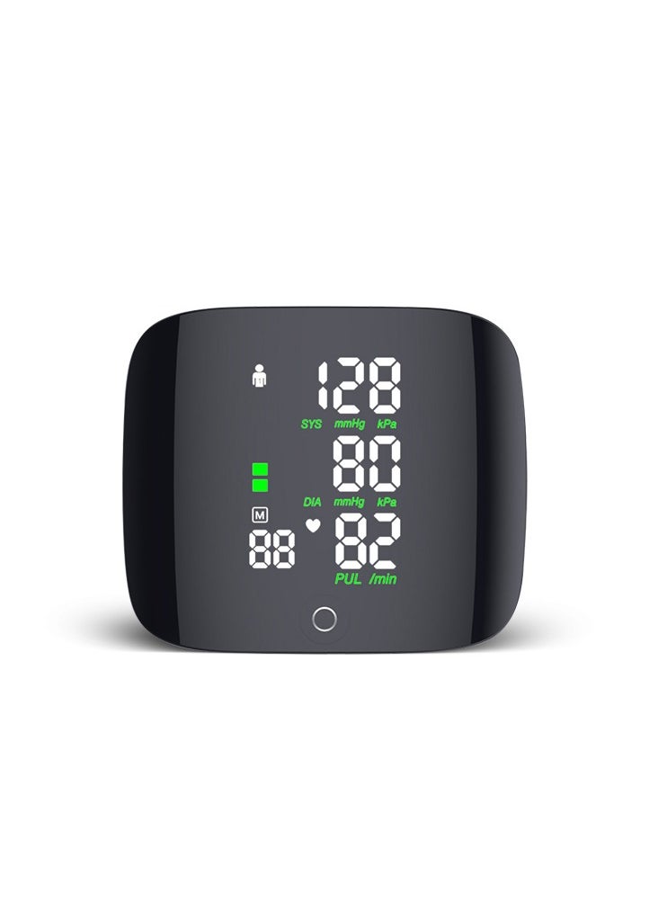 REALBLAD - Smart Touch Screen Integrated Intelligence Electronic Blood Pressure Monitor with Rechargeable Battery, Wrist Cuff, Heart Rate & Pulse Monitor, Color LCD Display, and Voice Broadcast (WHITE) - Image 1