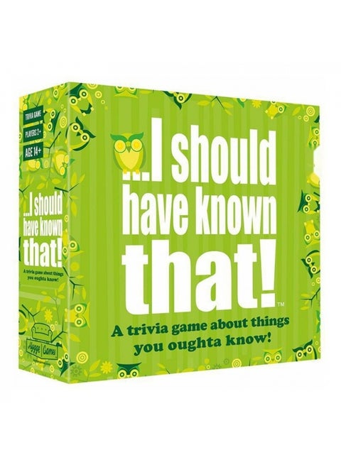 Card Party Game: I Should Have Known That!