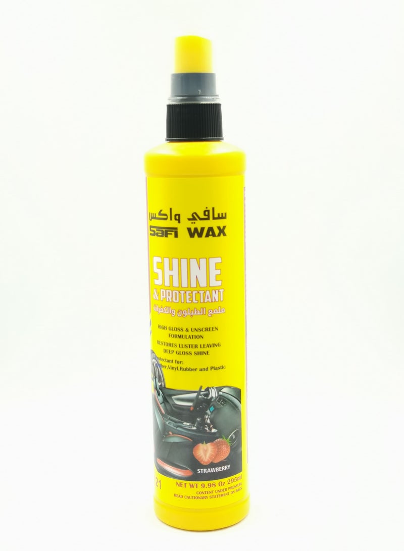 Safi WAX SAFI WAX SFW-121 Car Shine And Protectant 285ml For Leather Vinyl Rubber Plastic Restoration And High Gloss - Image 4