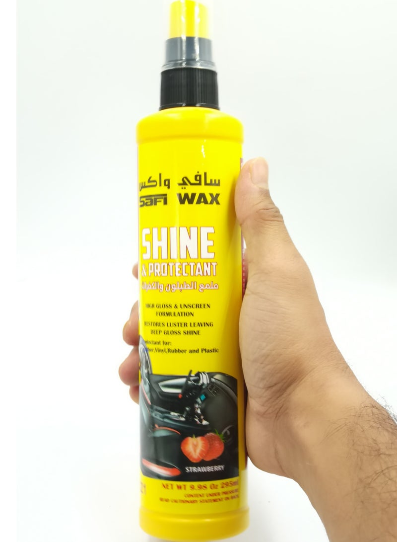 Safi WAX SAFI WAX SFW-121 Car Shine And Protectant 285ml For Leather Vinyl Rubber Plastic Restoration And High Gloss - Image 3