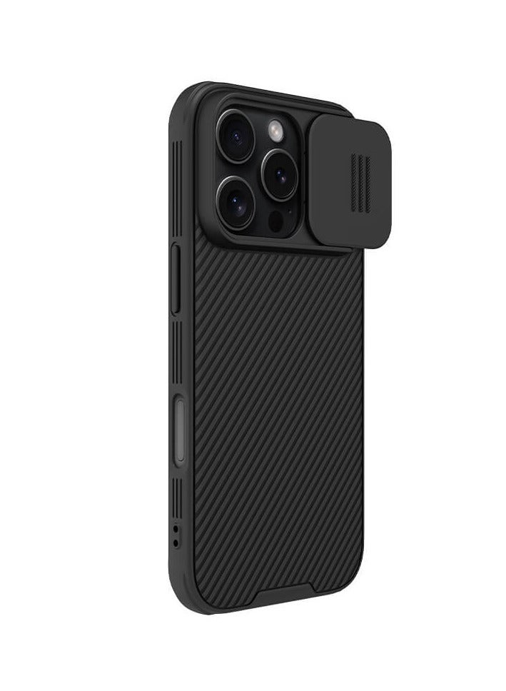 Nillkin CamShield Pro Cover Case Designed For iphone 16 Pro Max - Black - Image 1