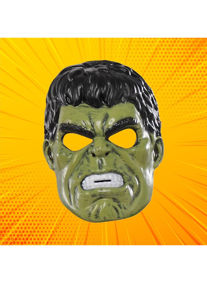 Rubies قناع هالك 1/2 الرسمي من مارفل للأطفال | قناع وجه بطل خارق أخضر مع حزام مرن | للأعمار من 4 سنوات وما فوق - Image 2