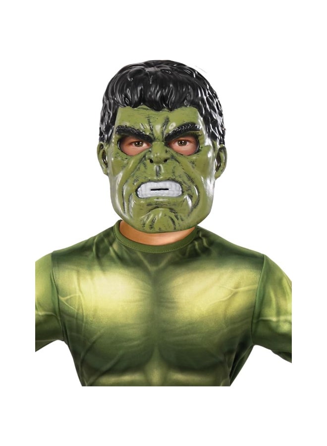 Rubies قناع هالك 1/2 الرسمي من مارفل للأطفال | قناع وجه بطل خارق أخضر مع حزام مرن | للأعمار من 4 سنوات وما فوق - Image 3