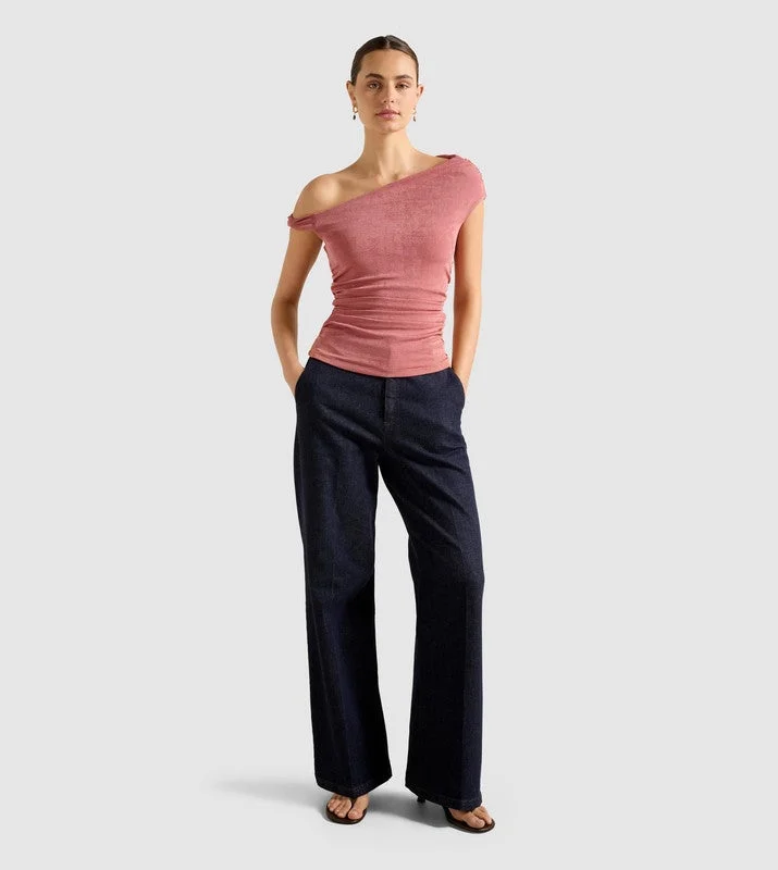 فورايفر نيو Mia Twist Shoulder Top
