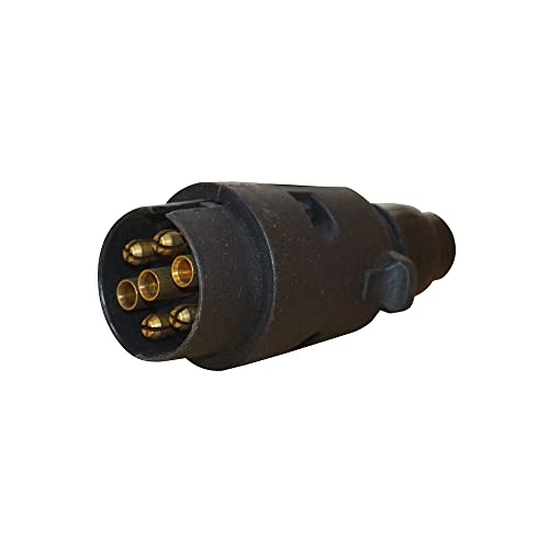 APSMOTIV Tractor Truck Trailer Trolley Connector 7 Pin Plug Adapter Socket Trailer Towbar Towing Electric Converter - Image 1