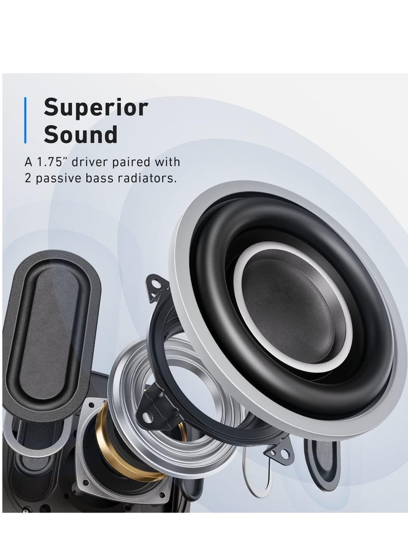 ساوند كور PowerConf S330 USB Speakerphone, Conference Microphone for Home Office, Smart Voice Enhancement, Plug and Play, 360° Voice Coverage via 4 Microphones, and Powerful Sound  - Image 5