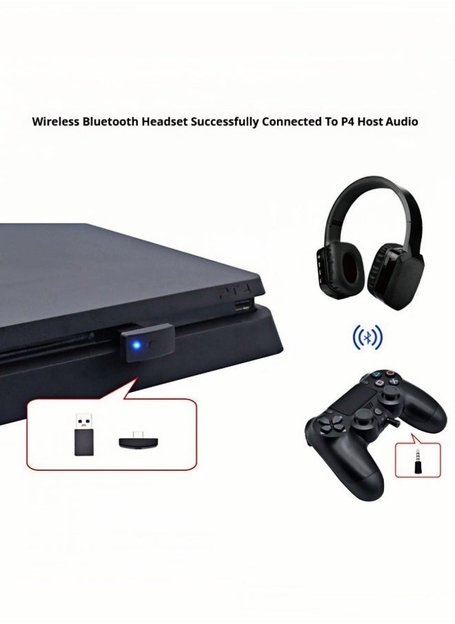 Bluetooth Adapter for Nintendo Switch/Lite, BT 5.0 Wireless Audio Transmitter with Low Latency USB C to A Converter for Bluetooth Headphone Speakers on PS4 PS5 PC Laptop Airpods
