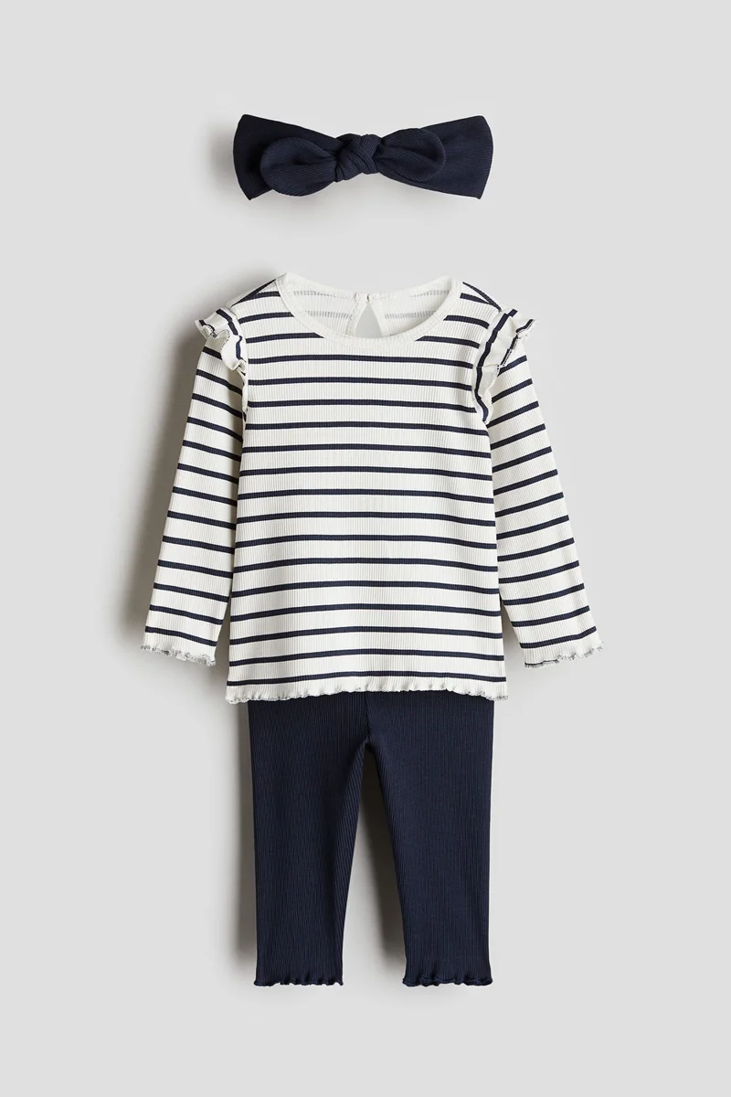 H&M 3-piece cotton jersey set