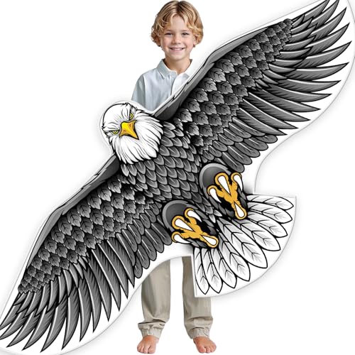 SGftre Complete Kite with Handle Line AccessoriesEasy to Fly for Kids Adults Perfect for Beach Park Family Outdoor Activities EagleB 1 - Image 1