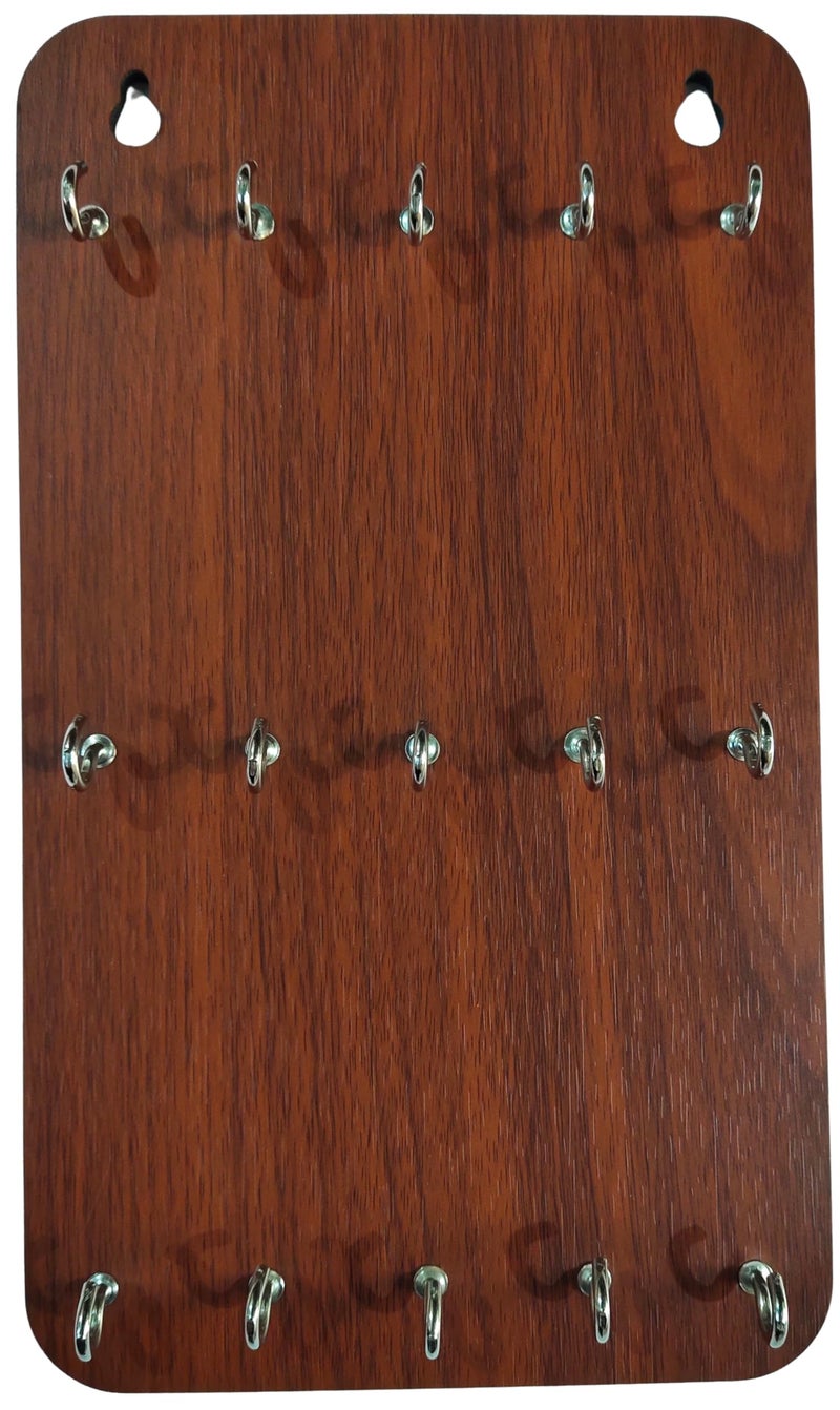 My Dream Carts Wooden Premium Key Chain Wall Hanging Matte Finish Key Holder - 15 Hooks Decor Key Chain Wall Hanging Key Holder for Home, Kitchen, Office, PG, School, College, Hostel, Hotel Décor - Image 1