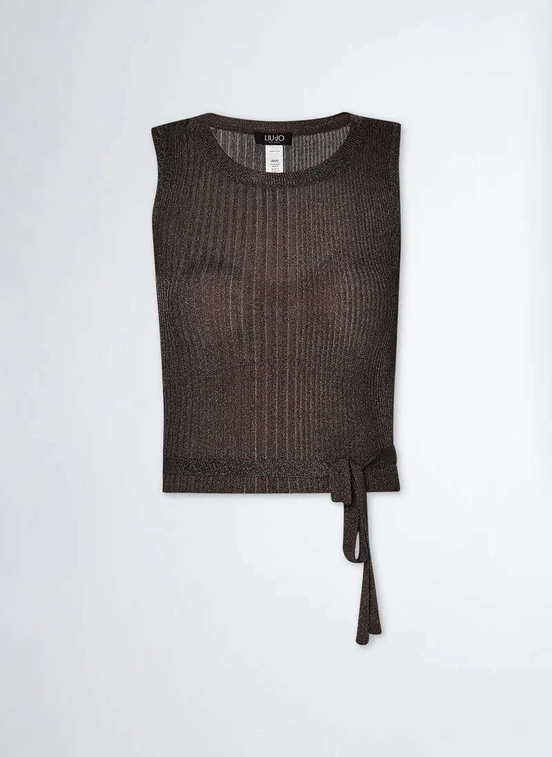 Liu Jo Lurex® knit top