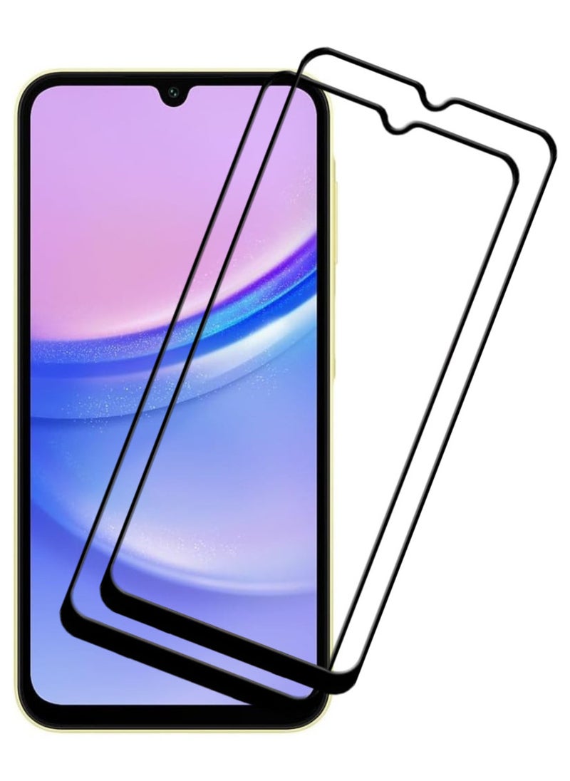 ACLIX 2 Pieces Antistatic ESD Dustproof Premium Quality High Definition Tempered Glass Screen Protector Designed For Samsung Galaxy A15 - Image 1