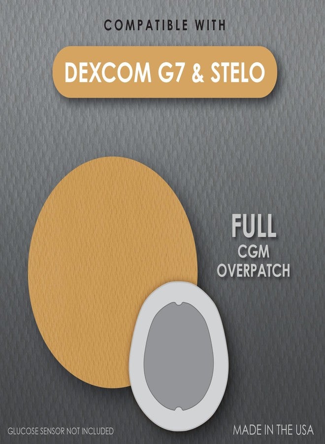 كوفر غارد لاصقة CoverGuard CGM | ديكسكوم G7، ستيلو | تصميم بلون بني فاتح بتغطية كاملة | 25 لاصقة | لاصق مقاوم للماء | مقاوم للتلف | سهل الاستخدام والإزالة | صنع في الولايات المتحدة الأمريكية | حماية المستشعر - Image 2