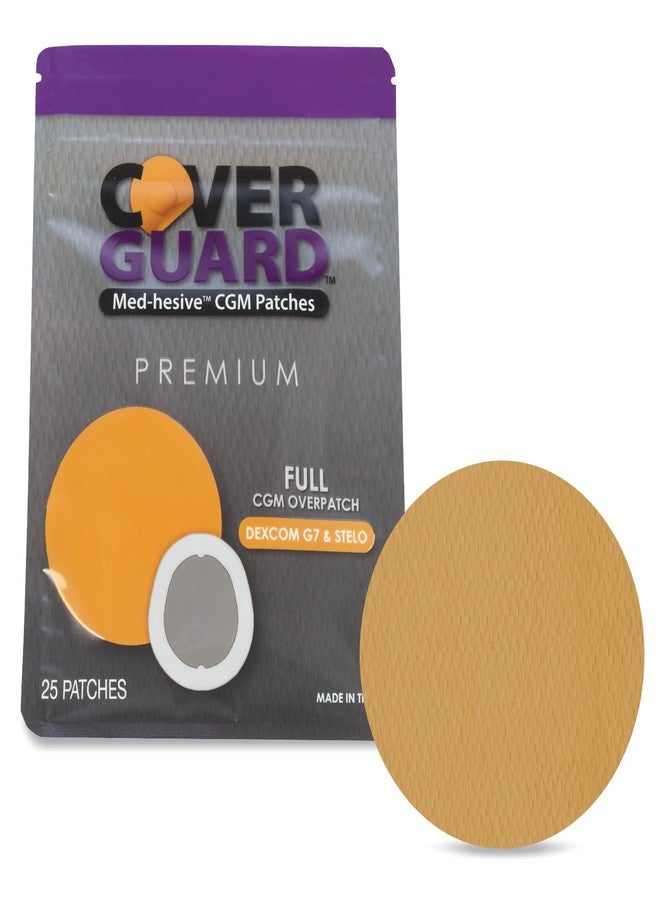 كوفر غارد لاصقة CoverGuard CGM | ديكسكوم G7، ستيلو | تصميم بلون بني فاتح بتغطية كاملة | 25 لاصقة | لاصق مقاوم للماء | مقاوم للتلف | سهل الاستخدام والإزالة | صنع في الولايات المتحدة الأمريكية | حماية المستشعر - Image 1