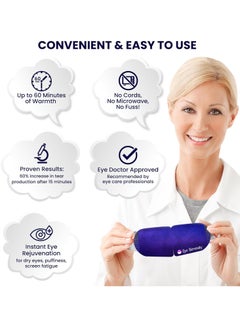 Lure Essentials Steam Eye Mask Self-Heating Warm Compress for Dry Eye, Fast Relief for Stye Eye, Puffy Sensitive Eyes - 15 Pack FSA HSA Eligible  - Image 4