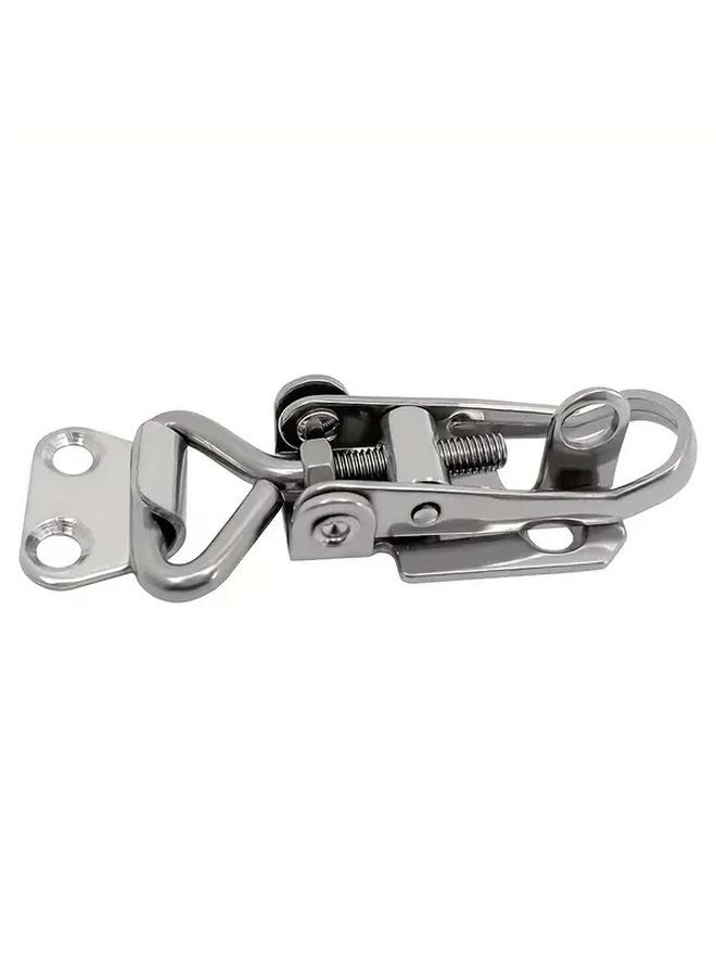 2pcs Stainless Steel Toggle Latch Lock Hasp Fast Lock Telescopic Buckles - Image 3